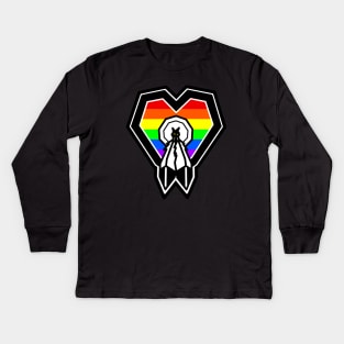 Two-Spirit Rainbow Pride - 2 Spirit Symbol - Gender Sexuality - Two Spirit Kids Long Sleeve T-Shirt